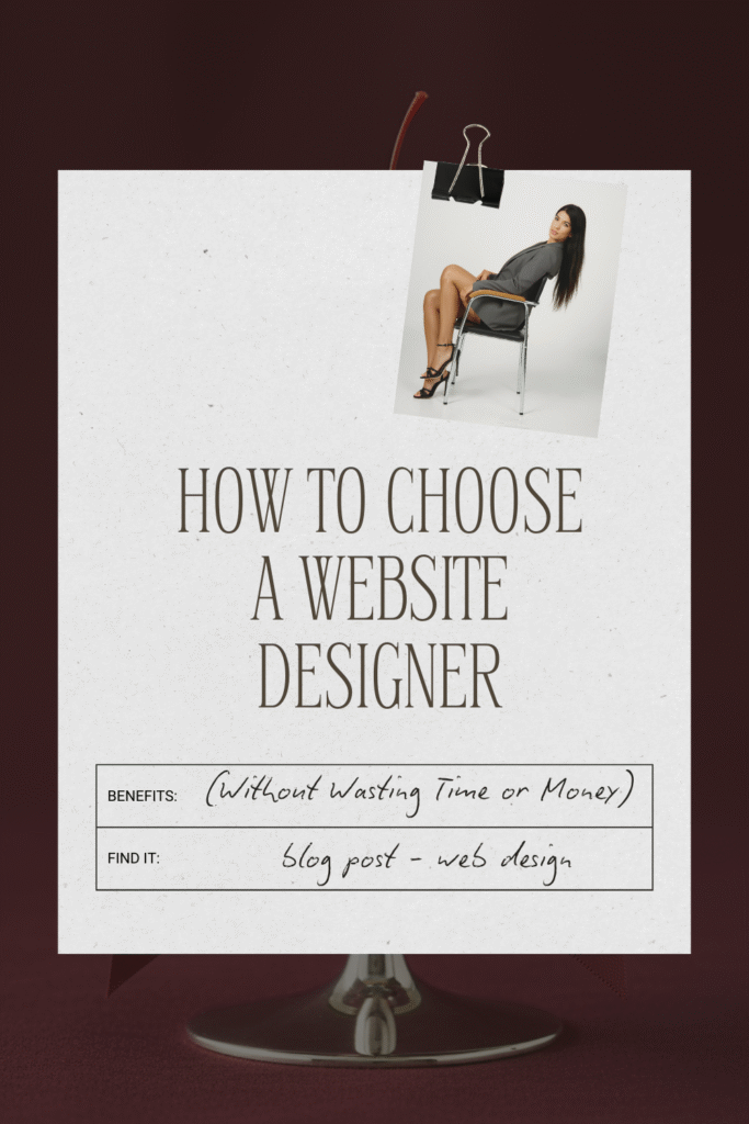 How to choose a Showit designer for a strategic, custom website led by Chell