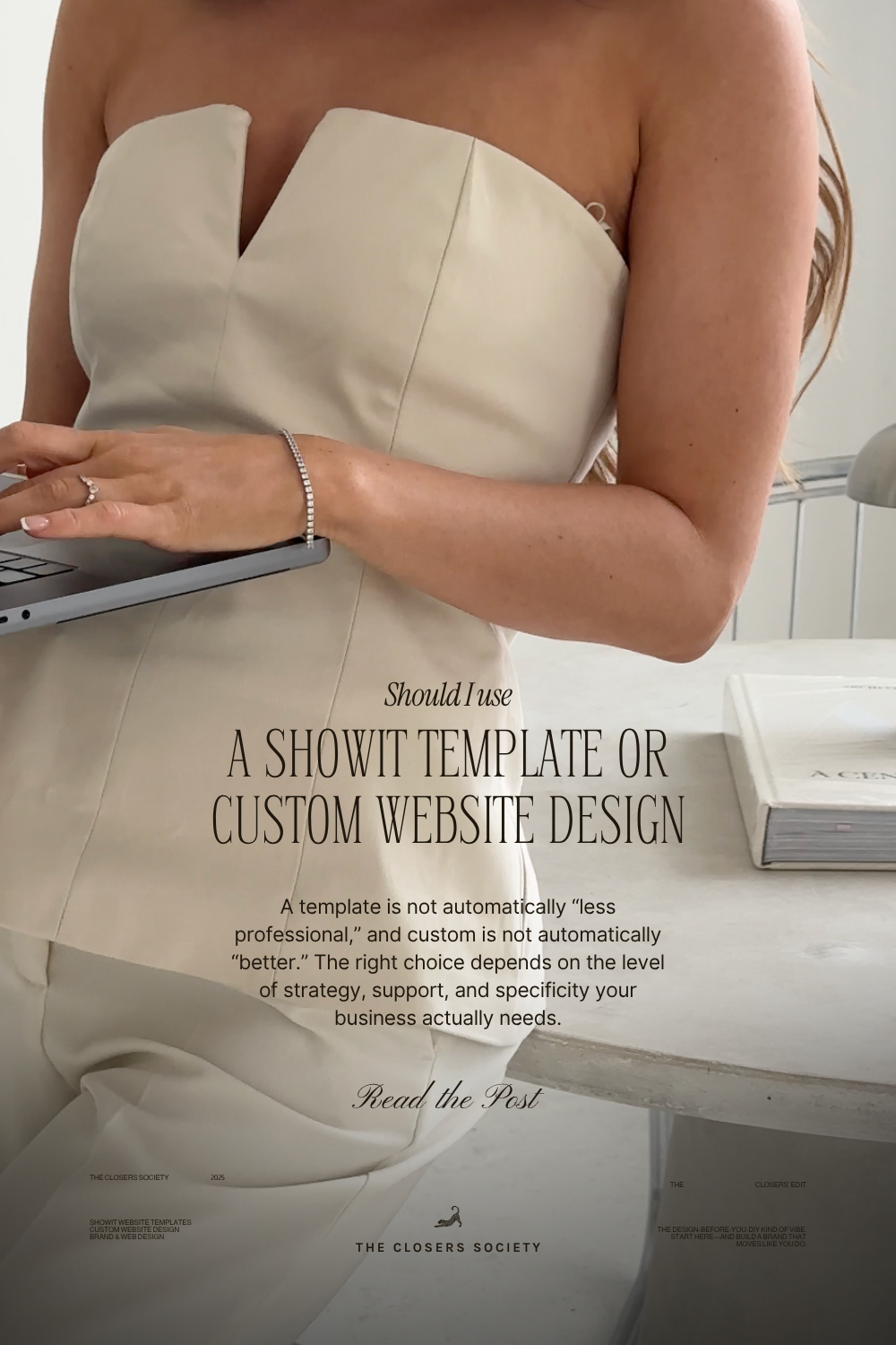 Comparing Showit website templates vs custom website design? Here’s how to decide which path fits your business stage, budget, brand, and client experience.