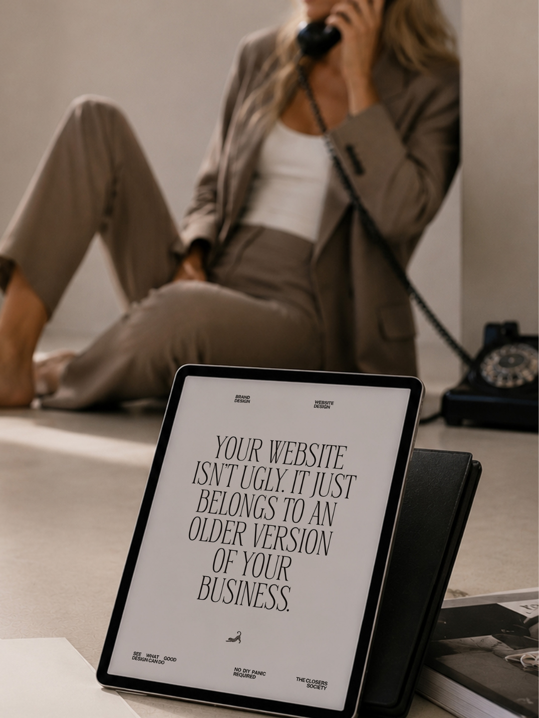 Outdated website representing a business ready for custom web design